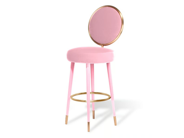 GRACEFUL - Medallion velvet barstool by ROYAL STRANGER - view 2